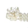 Europa y Estados Unidos nuevo cinturón ancho de perlas con incrustaciones de pedrería de flores para damas, moda Joker, cadena decorativa para la cintura, venta al por mayor por lotes