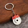 Chaveiro Criativo de Metal com Disco de Freio e Pinça de Roda Pingente de Corrente para Pendurar na Cintura Modificação de Carro
