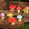 Cacho de Cogumelos Simulados, Paisagem em Miniatura Desenho Animado Cogumelo Criativo Ornamento de Presente, Mini Acessórios DIY, Artesanato em Resina
