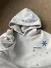 Moda Nacional Americana Preguiçoso Floco de Neve Bordado de Letra Roupas de Casal Moletom Novo Estilo 2026 Com Capuz Primavera Outono Inverno Temporada Roupa Externa Masculina