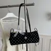 Nova bolsa de bolinhas para comércio exterior 2026, bolsa de ombro estilosa e casual, bolsa de axila feminina da moda para a primavera