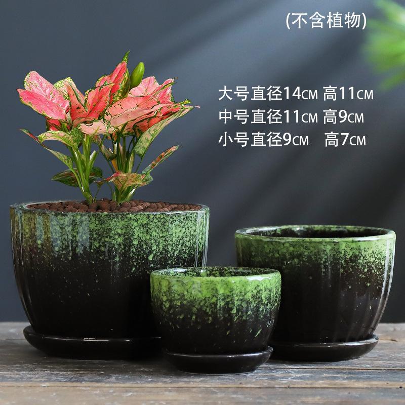 SKU-20-绿雪花釉-小套三