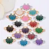 Accesorios de Pulsera y Collar con Colgante Doble de Conchas Coloridas DIY, Adecuado para Venta por Lotes Mixtos, Directo del Fabricante