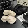 Sandalias Slip-On de Plataforma Gruesa Aumentadoras de Altura Estilo Chanel para Mujer, Nueva Moda de Verano, Sandalias de Playa Ligeras y Cómodas