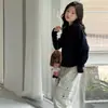 Ropa de Abrigo Temporada Otoño/Invierno para Niños y Niñas Estilo 2026 Casual Niña Estilo Coreano Niños Medianos y Mayores Chaqueta Bordada de Cuello Alto Esencial para Uniforme Escolar
