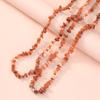 Pulsera de piedra natural de ágata teñida de colores, joyería DIY, collar, cuentas sueltas con agujeros irregulares, accesorios
