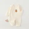 Mameluco para Bebés Niños y Niñas, Manga Larga Modelo Nuevo 2025, Algodón Puro, Ropa para Recién Nacidos Clase A, Ropa para Bebés para Todas las Estaciones