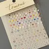Adesivos para Unhas Artísticas Macaron Coração Estrela Estilo Japonês Estéreo Em relevo Menina Fofa Adesivos de Unha Adesivos Padrão Pequeno