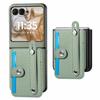 Adecuado para funda de teléfono móvil Motorola Razr70Ultra, Patrón de Fibra de Carbono, Portatarjetas Multifuncional, Inserto de Tarjeta de Cuero