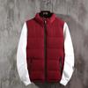 Novo Colete Masculino Transfronteiriço Estilo Hong Kong Retro Utilitário Acolchoado de Algodão Colete Masculino Cor Sólida Colete com Gola Jaqueta