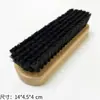 Cepillo de Madera Maciza con Cerdas de Cerdo Duras y Mango de Madera, Cabezal de Cepillo para Zapatos, Madera de Haya, Crema para Zapatos de Cuero de Caballo, Aceite para Zapatos, Gamuza