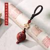 Llavero Colgante de Tetera de Palo de Rosa Mini Tetera de Madera Creativo Adorno Colgante DIY