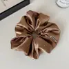 Elástico de cabelo de gipsofila grande de alta qualidade em cetim para prender cabelo rabo de cavalo baixo corda de cabelo irregular com strass quente elástico de cabelo feminino