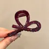 Pinza para el pelo coreana para mujer, pinza de tiburón de estilo simple, pasador de alta gama, pinza para la parte trasera de la cabeza, pinza de hueso de dragón con lunares