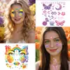 Pegatinas Faciales de Mariposa Nuevas Transfronterizas, Pegatinas para Ojos de Alas de Ángel, Pegatinas de Pintura Facial, Pegatinas Faciales para Niños, Pegatinas para el Rincón del Ojo de Maquillaje