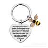 Llavero de acero inoxidable "La pequeña abeja orgullosa es una pequeña abeja" del Día del Maestro de Amazon