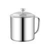 Crianças 304 aço inoxidável copo de água copo boca com alça tampa doméstica beber água copo tanque jardim de infância copo de leite