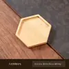 Porta-copos de Bambu em Forma de Cruz para Casamentos, Tapetes para Confeitaria, Porta-copos Carbonizados Resistentes ao Calor, Conjuntos Criativos Portáteis para Cerimônia de Chá, Bandejas de Chá