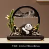 Nuevos Adornos de Pintura de Arena Movediza de Panda de Dibujos Animados Estilo Chino Decoración para Sala de Estar Entrada Estudio Mueble de TV Regalo de Inauguración de Casa Cumpleaños