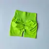 Pantalones Cortos de Yoga Sin Costuras Incómodas, Cintura Alta, Levanta Glúteos, Anti-Exposición, Alta Elasticidad, Glúteo de Durazno, Leggings Deportivos para Fitness, Largo Tres Cuartos