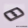 Sandalias de plataforma de cuero con hebilla japonesa cuadrada ovalada colgante plateada niebla, accesorios de hardware para equipaje, diámetro interior de 9 mm