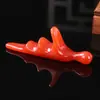 Masajeador en Forma de Triángulo, Cepillo Meridianal en Forma de Cuerno, Herramienta Gua Sha, Masajeador de Pies para Relajación, Masajeador de Puntos de Acupuntura para Codo Hecho a Mano