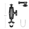 Soporte de fijación para cámara deportiva de aleación para motocicleta, coche eléctrico, ciclismo, clip fuerte M10, GOPRO/insta360