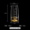 Dispensador de Vino Blanco de Cristal de Alta Gama Jinshan con Lámina de Oro y Escala Set de Vino Espeso Fábrica de Hogar al por Mayor