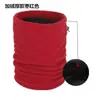 Cachecol de inverno unissex com forro de lã, manga espessa, máscara para passeios ao ar livre, proteção para o pescoço em malha, pulôver, cachecol