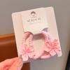 Cuerda para el cabello para niños, linda flor, anilla para el cabello, cuerda para el cabello para niña pequeña, correa para el cabello de alta elasticidad y duradera, correa para el cabello, horquilla