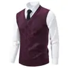 2025 Comércio Exterior Amazon Masculino Gola V Slim Fit Jacquard Suéter Colete Tamanho Grande Casual Tricô Colete