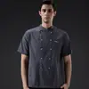 Uniformes de Chef de Hotel para Homens e Mulheres, Mesmo Estilo, Roupas de Cor Sólida para Cozinhas de Catering, Confeitarias e Cantinas