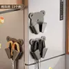 Estante de Almacenamiento para Tijeras Refrigerador de Cocina Pared Exterior Montado Magnético Cubierta Protectora Salón de Belleza Estante de Almacenamiento para Herramientas de Peluquería