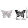 Accesorios para Joyería DIY al por Mayor Colgante de Calavera Oscura Mariposa Esmalte Goteo Collar Llavero Colgante de Aleación