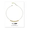 Collar Clavícula de Flor Pequeña Exquisito de Lujo Ligero para Mujer, Diseño de Nicho con un Toque de Alta Gama, Collar de Flor de Zirconia Colorida Estilo Europeo y Americano para Mujer