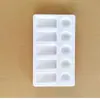 Paleta de plástico com pezinhos flor de ameixa três linhas paleta multimodelo paleta acrílica para aquarela infantil atacado