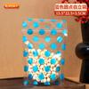 Bolsa autosellante con diseño de dibujos animados de puntos, bolsa para envasar alimentos, bolsa autoportante crujiente con copos de nieve, bolsa para galletas, dulces, bolsa sellada con cremallera, venta al por mayor