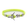 Moda europea y americana innovadora color Macron tejido Pulsera de ancla para hombres y mujeres avión cuerda de poliéster pulsera de moda