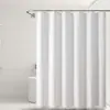 Nueva cortina de ducha bohemia de color liso con flor cortada tridimensional, cortina divisoria de baño impermeable, cortina de ducha para privacidad de baño