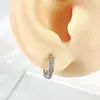 Pendientes de Cobre con Circonita en Forma de Anillo de Espiga de Trigo Hebilla de Oreja Pinza de Oreja para Mujer Lujo Accesible Estilo Ins Pendientes Accesorios de Joyería