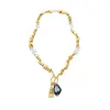 Conjunto de Colar e Pulseira com Pingente de Triângulo Irregular de Strass Transfronteiriço Europeu e Americano Moda Estilo Ins Joias com Sensação de Alto Padrão
