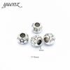 Rugang Nova Liga Futebol Contas Furo Grande Espaçadoras DIY Pulseira Acessórios Versáteis para Miçangas 11*9Mmr97 Joias