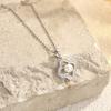 S925 Sterling prata de água doce pérola pingente de quatro folhas trevo colar mulheres entrada genuína de luxo clavícula cadeia dia dos namorados namorada presente