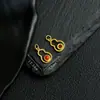 Prata 925 Banhada com Acessórios de Flor de Peônia Vermelha do Sul Pulseira DIY Acessórios de Corda Trançada Contas de Prata Antiga