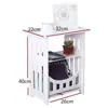 Mesita de noche minimalista moderna con armario de almacenamiento Gabinete lateral para dormitorio Gabinete de almacenamiento para sala de estar Mesa de centro para sofá Mesa auxiliar Dormitorio Armario pequeño