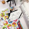 Amazon transfronterizo para papel de regalo kraft retro de Navidad, papel de regalo serie graffiti navideño