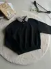 Camisa polo xadrez de peso pesado estilo americano para homens, polo casual soltinho de outono, peça básica versátil da moda para o dia a dia