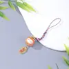Colgante de Gato de la Suerte de Cerámica con Cuerda de Colores, Moderno y Versátil, Llavero para Teléfono, Colgante para Bolso, Colgante Pequeño, Regalo para Amigos, Adorno Exquisito