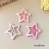 Pinza Lateral de Color Caramelo Y2K Estilo Millennial Dopamina para Mujer, Pasador de Verano para Flequillo, Pinza para el Pelo Lateral