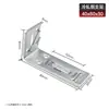 Soporte triangular de acero inoxidable sin perforaciones, soporte de estante de pared, soporte de soporte en forma de L, escuadra de esquina, ángulo recto de 90 grados, estante de almacenamiento
